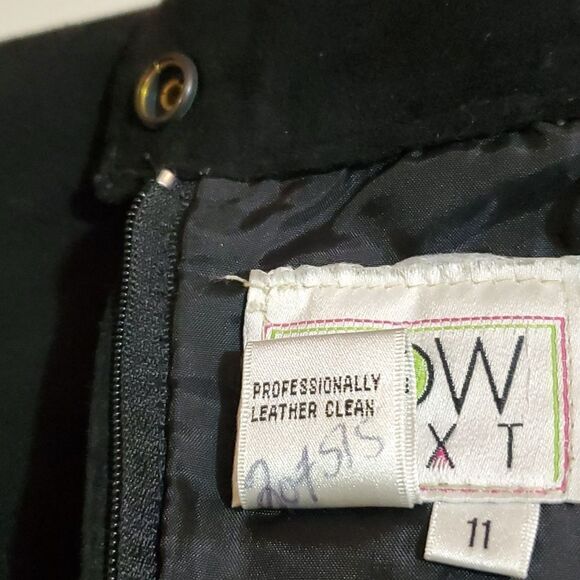 Now Next, Not Worn, Black Swede Skirt, Size 11 - Picture 6 of 7